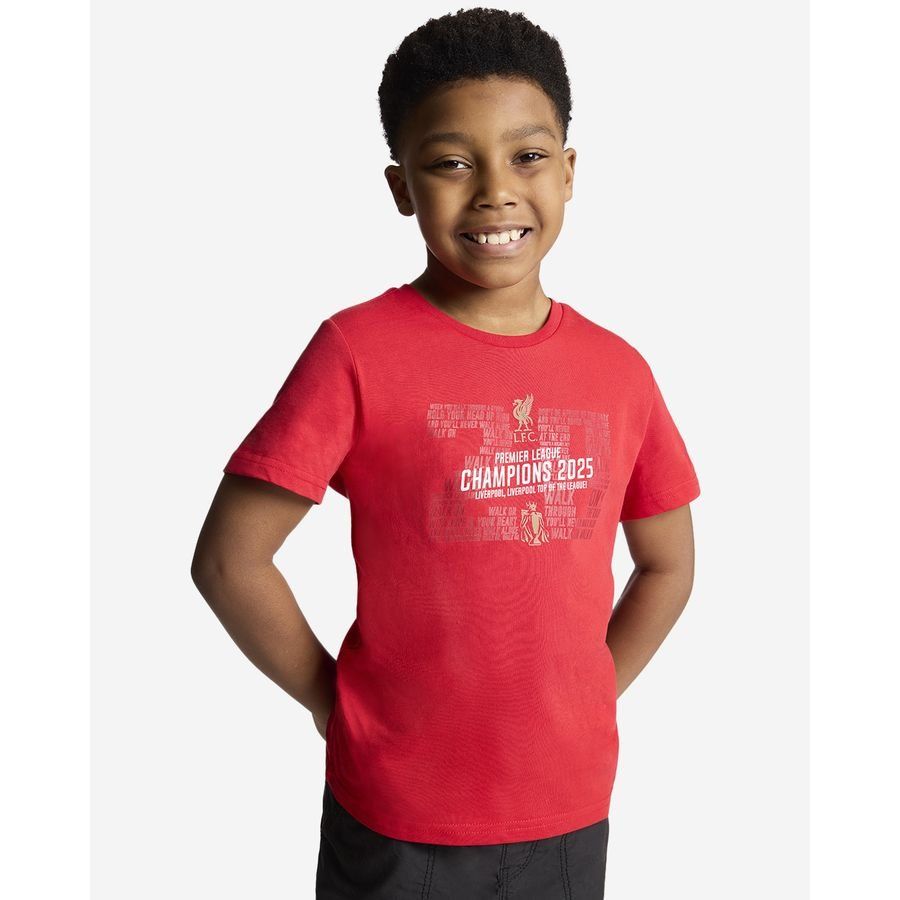 Liverpool T-Shirt EPL Champions 2024/25 - Red Kids-SoccerKits Hub | Buy Soccer Jerseys Online